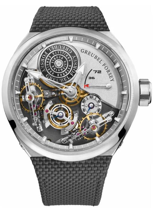 Greubel Forsey Double Balancier Convexe Titanium Silver replica watch